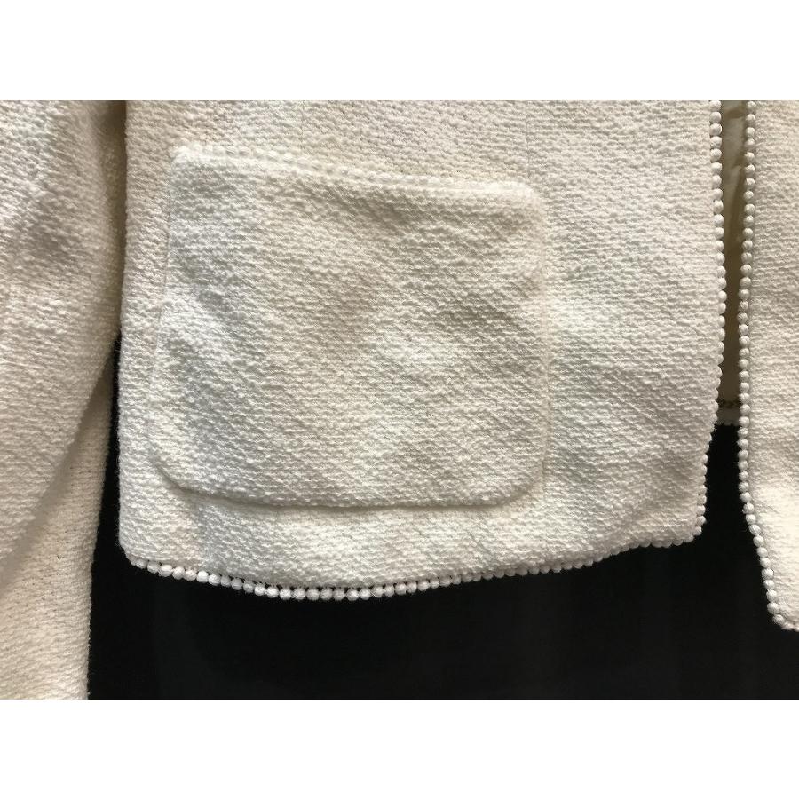 シャネル CHANEL ツイード ジャケット ホワイト ヴィンテージ