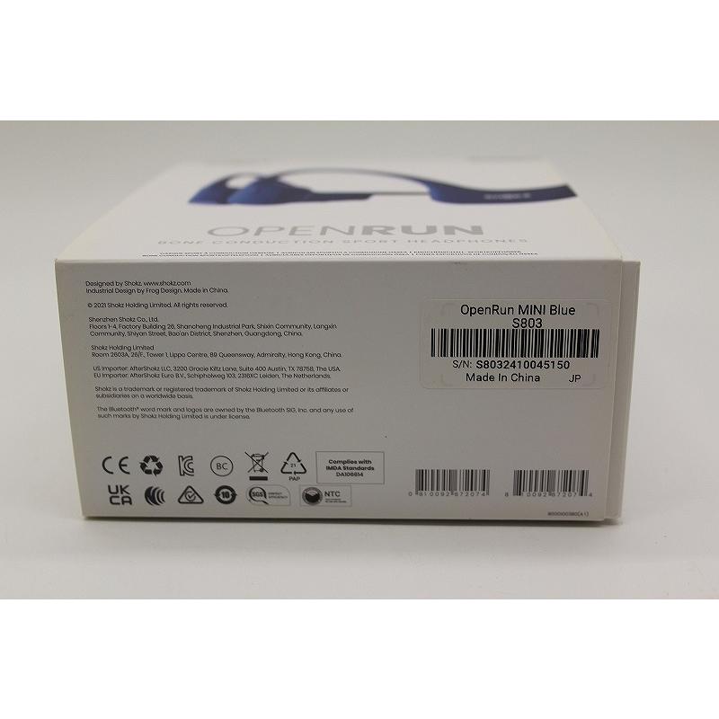 ショックス Shokz 骨伝導イヤホン BLUE S803 : ワットマン Yahoo