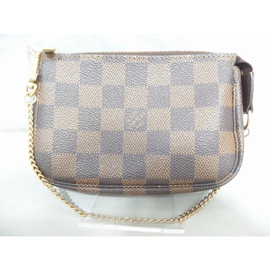 ルイヴィトン LOUIS VUITTON ミニ・ポシェット アクセソワール 茶色