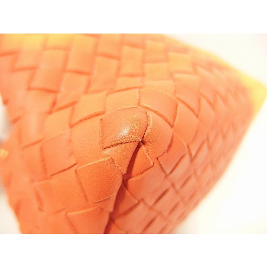 ボッテガ ベネタポーチ　オレンジ BOTTEGA VENETA ボッテガ ヴェネタ ザ・ポーチ コインパースショルダー