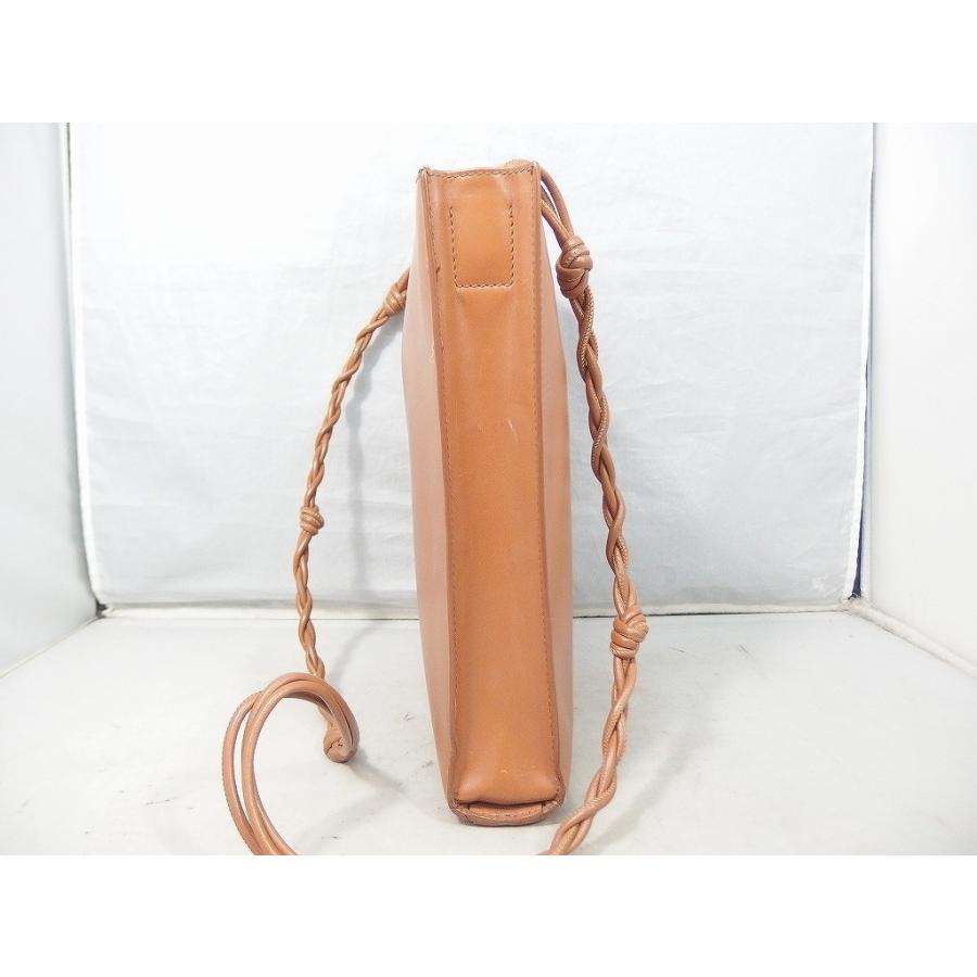 JILL SANDER ショルダーバッグ 難あり品 茶色_3