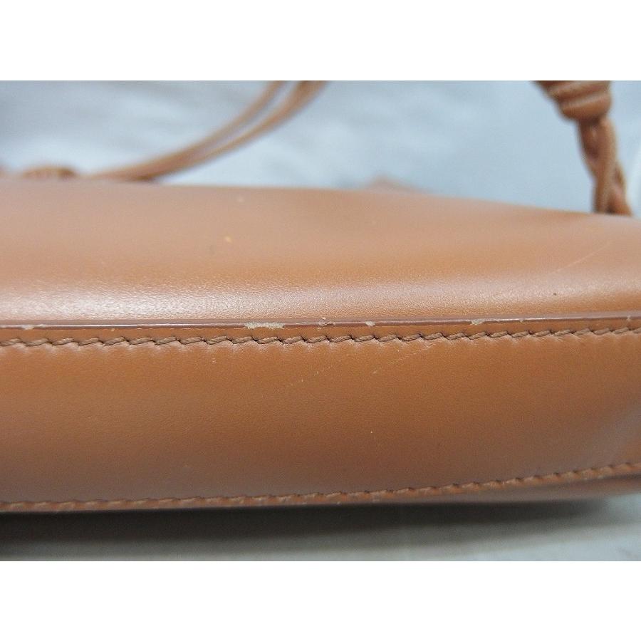 JILL SANDER ショルダーバッグ 難あり品 茶色_9