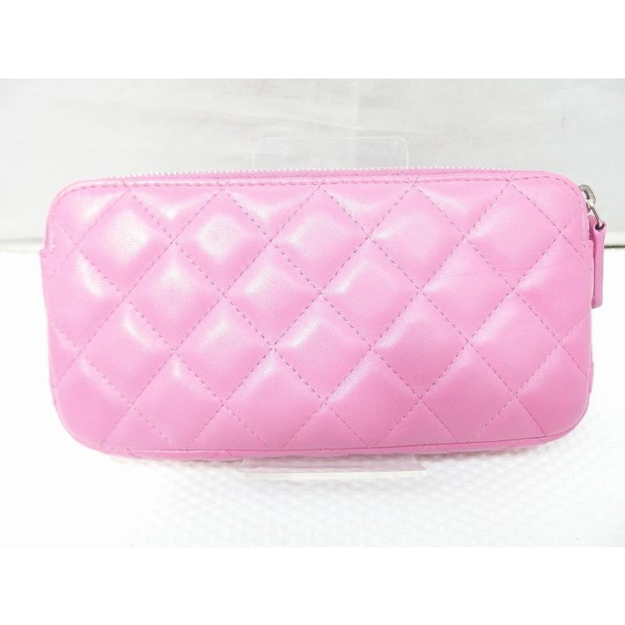 シャネル CHANEL マトラッセチェーン付き長財布 ピンク A82527の画像