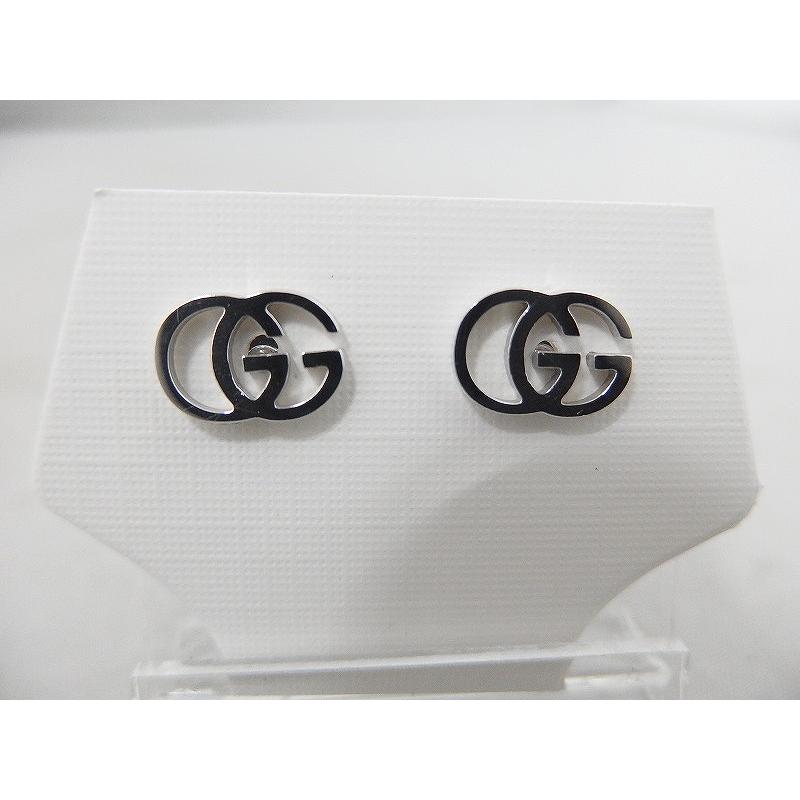グッチ GUCCI GGスタッズピアス/K18WG(ホワイトゴールド) : ワットマン