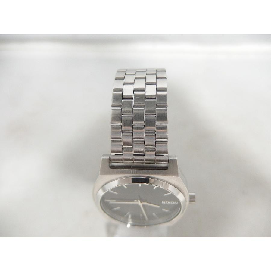 ニクソン NIXON クオーツ腕時計 アナログ 黒（文字盤）・銀（バンド