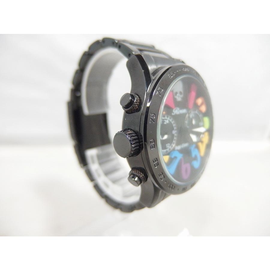 ロエン Roen クオーツクロノグラフ腕時計 アナログ Angel Clover 黒等