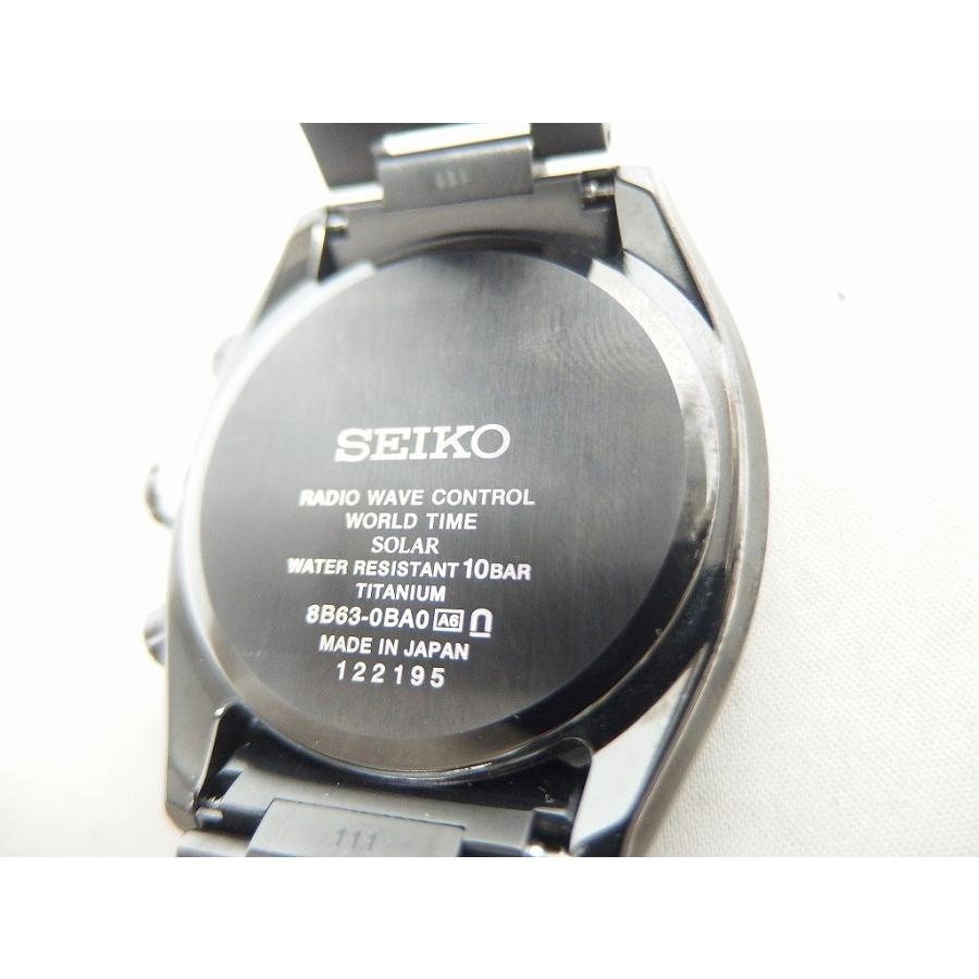 セイコー SEIKO ASTRON 電波ソーラー/アナログ腕時計 黒 SBXY019
