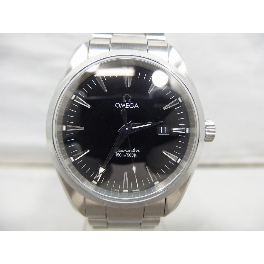 オメガ OMEGA Seamaster AQUA Terra クオーツ腕時計 黒（ケース）・銀