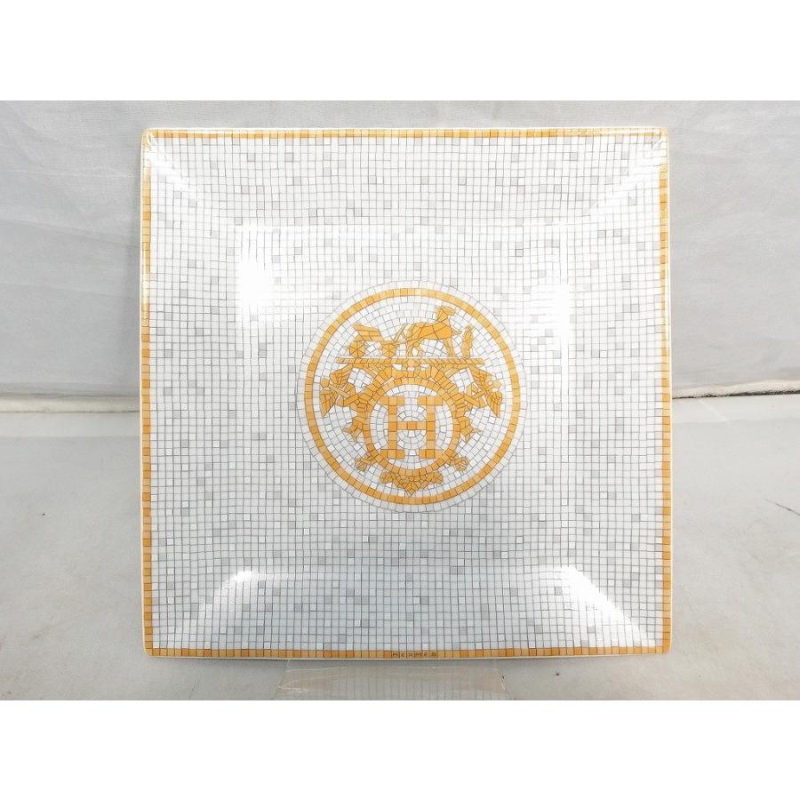 エルメス HERMES モザイク24No.3/プチカレ 15.3cm スクエアプレート