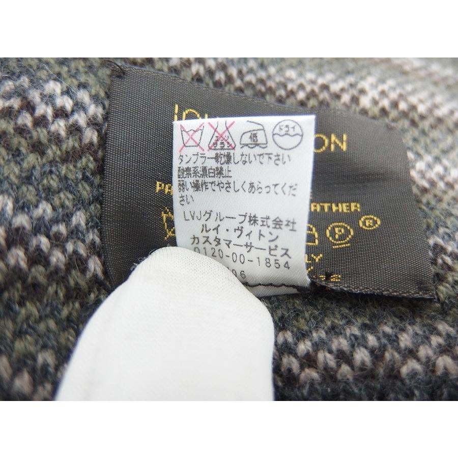 ルイヴィトン LOUIS VUITTON マフラー 緑・茶等 M75372 : ワットマン