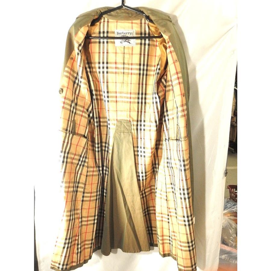 【美品】BURBERRY LONDON トレンチ　メガチェック 撥水 L相当 バーバリー レディース コート BURBERRY ブランド トレンチコート