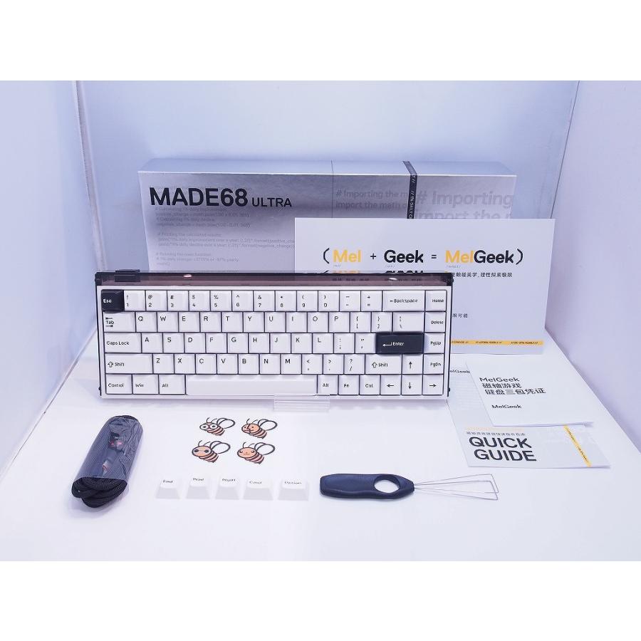 MADE68 ULTRA キーボード【美品・付属品完備】 Rabbit0-Shop / MelGeek MADE68 Ultra Anodized Silver