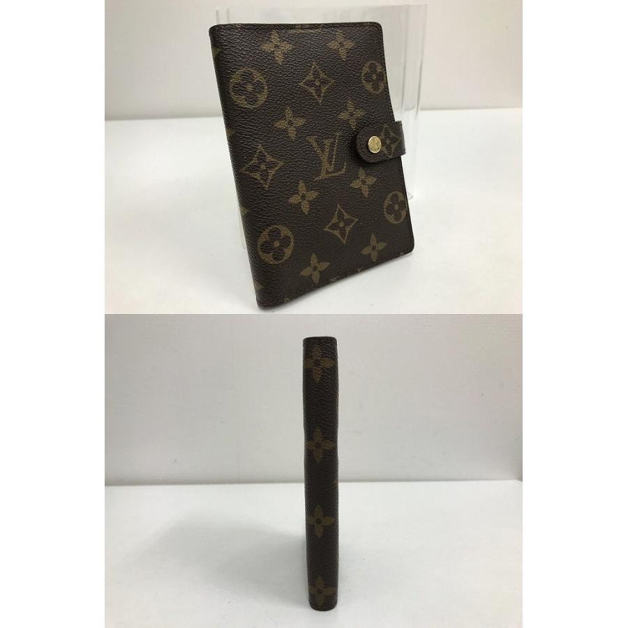 ルイ・ヴィトン LOUIS VUITTON 上品でスタイリッシュなお洒落の魅力 モノグラム アジェンダPM 6穴式手帳カバー 通勤通学 R20005の画像