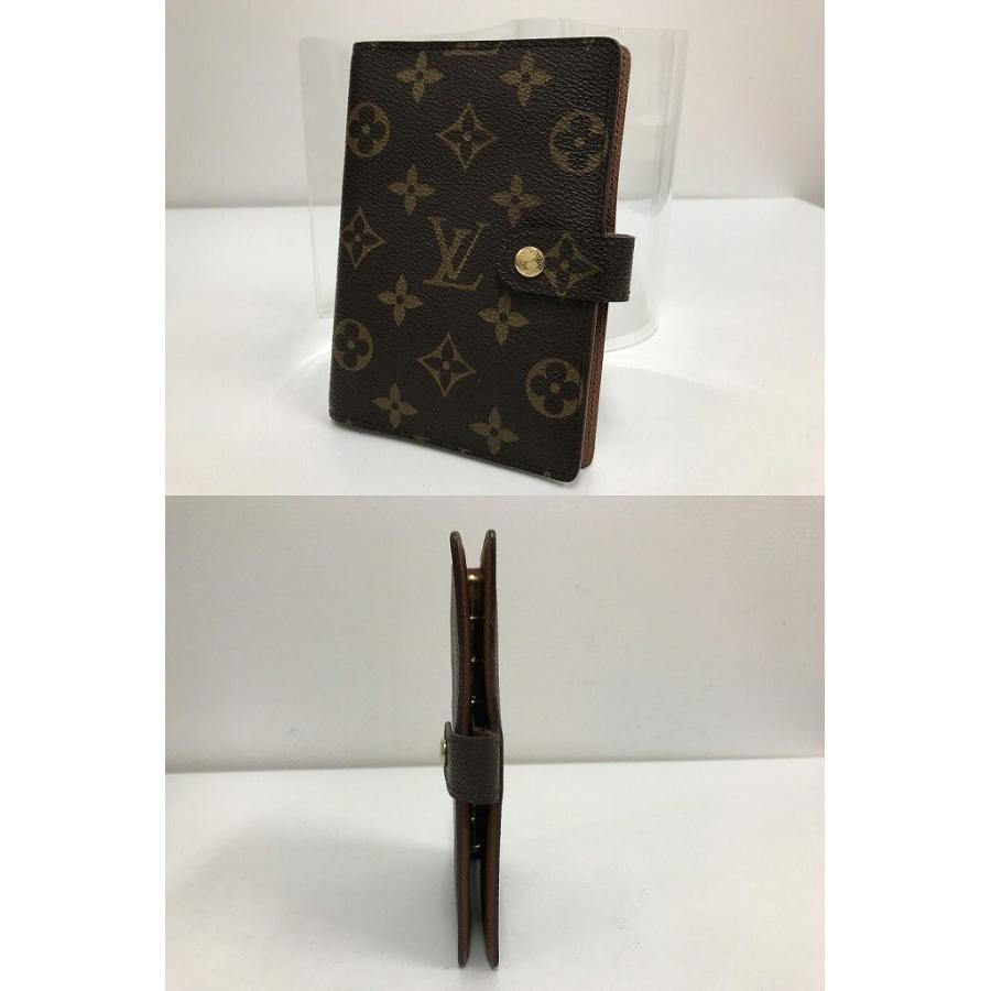 ルイ・ヴィトン LOUIS VUITTON 上品でスタイリッシュなお洒落の魅力 モノグラム アジェンダPM 6穴式手帳カバー 通勤通学 R20005の画像