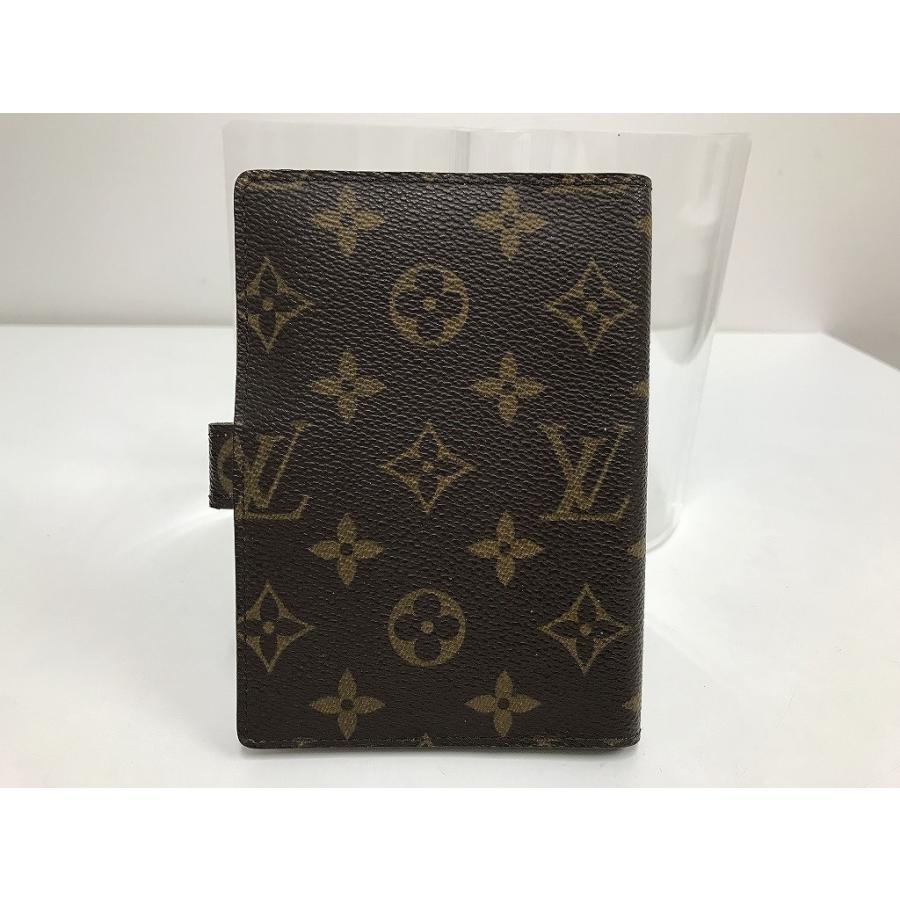 ルイ・ヴィトン LOUIS VUITTON 上品でスタイリッシュなお洒落の魅力 モノグラム アジェンダPM 6穴式手帳カバー 通勤通学 R20005の画像