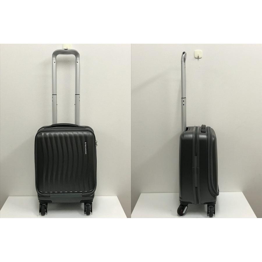フリクエンター FREQUENTER 美品 静音 ストッパー付きスーツケース キャリー 4輪 約23L 約3.1kg 1〜2泊 機内持込み 1-217の画像