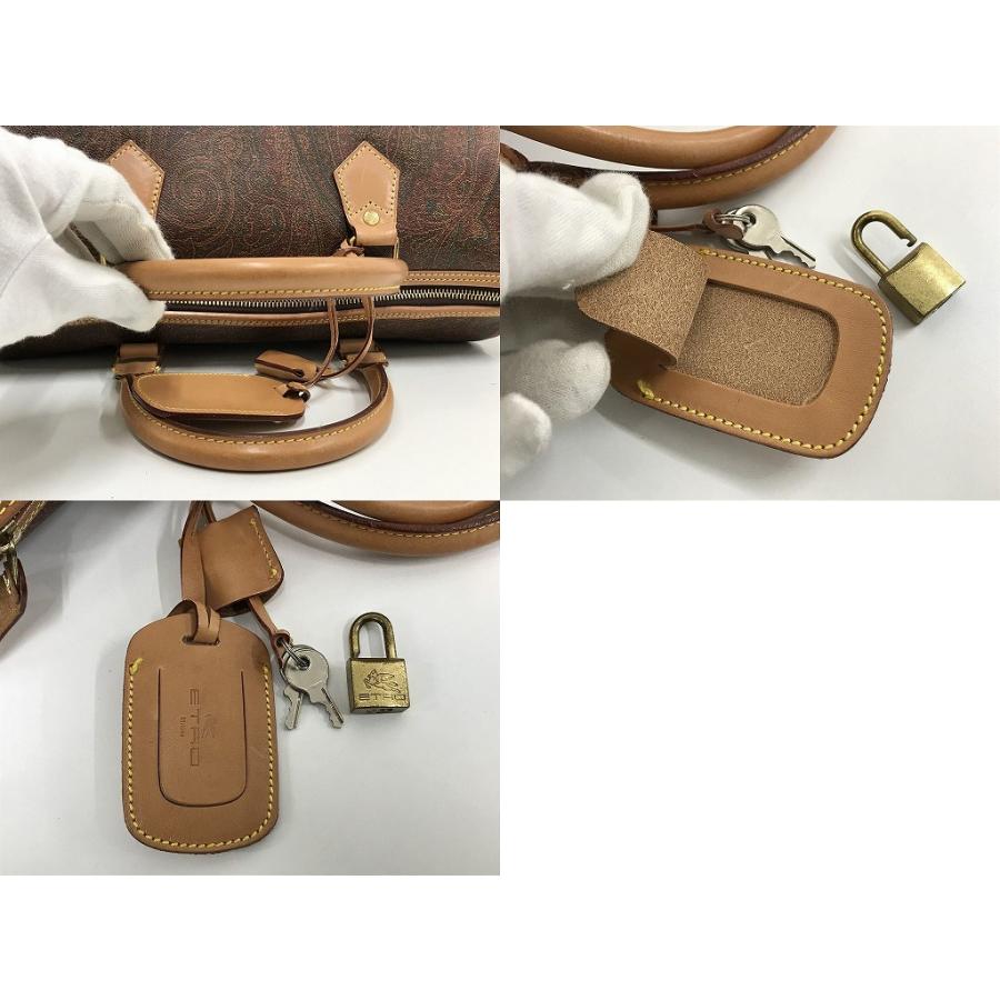 エトロ ETRO とことん極める！オトナ仕様の小さめボストンバッグ 上品でスタイリッシュなお洒落の魅力 ペイズリー柄 鞄_5