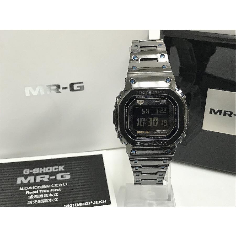 カシオ CASIO G-SHOCK MR-G 青墨 ソーラー電波腕時計 スマートフォン