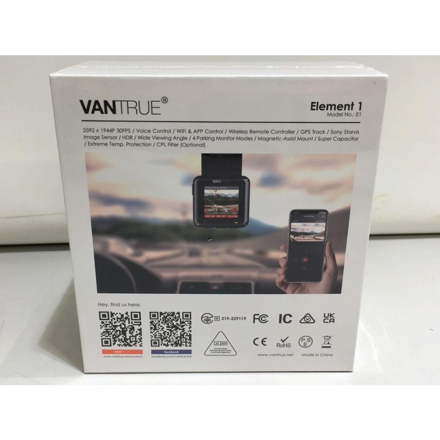 【未使用品】ドライブレコーダー VANTRUE E1 Vantrue E1 Dash Cam 1944P | GPS, Voice Control, HDR, WiFi App