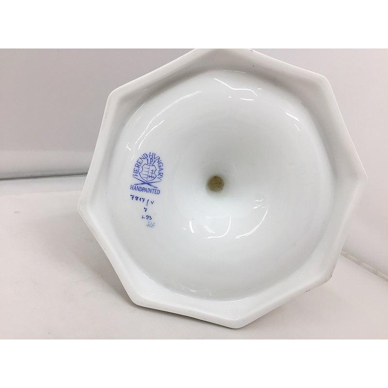 ヘレンド HEREND キャンドルスタンド ホワイト 蝶_6