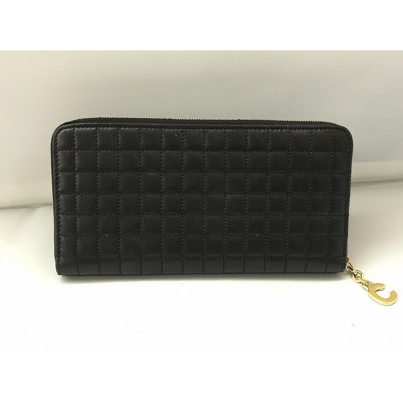 セリーヌ CELINE ラウンドファスナー長財布 Cチャーム 黒 S,TN セリーヌ CELINE ラウンドファスナー長財布 Cチャーム 黒 S,TN