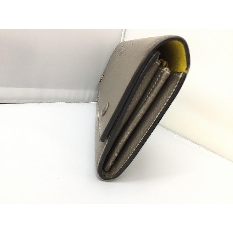 セリーヌ CELINE 長財布 グレージュ/内側 イエロー : ワットマン Yahoo