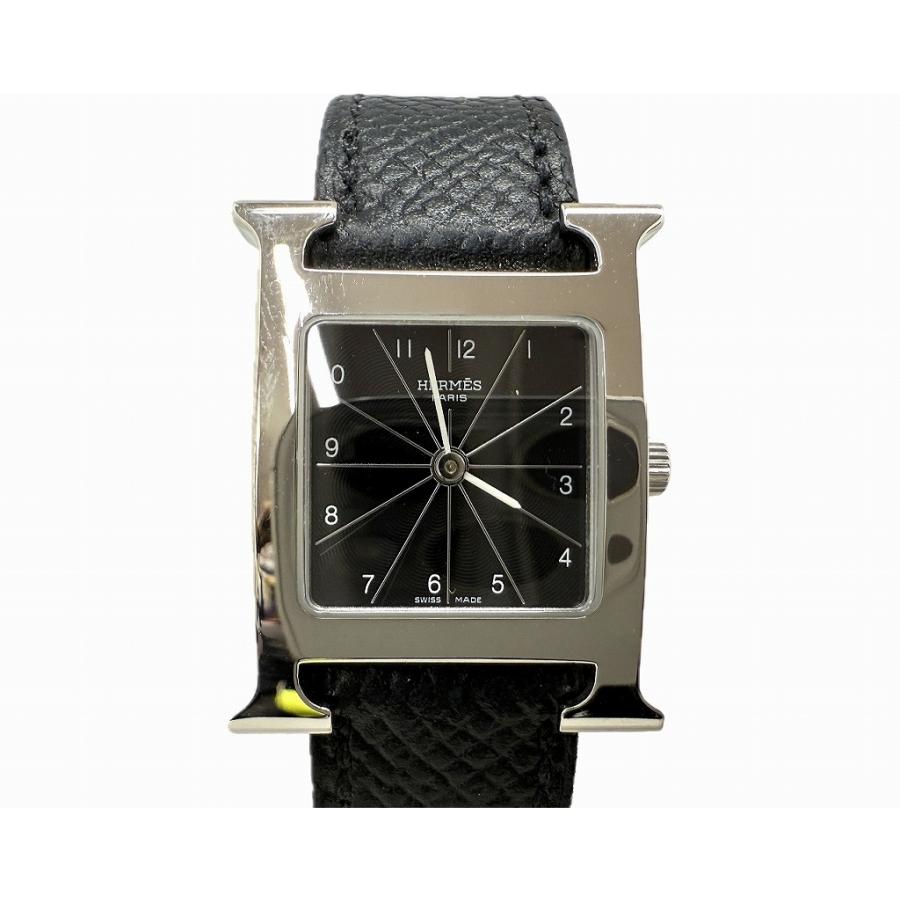 HERMES HH1.210 1200141 ブラックダイヤル ウォッチ HERMES HH1.210 1200141 ブラックダイヤル ウォッチ エルメス HERMES H