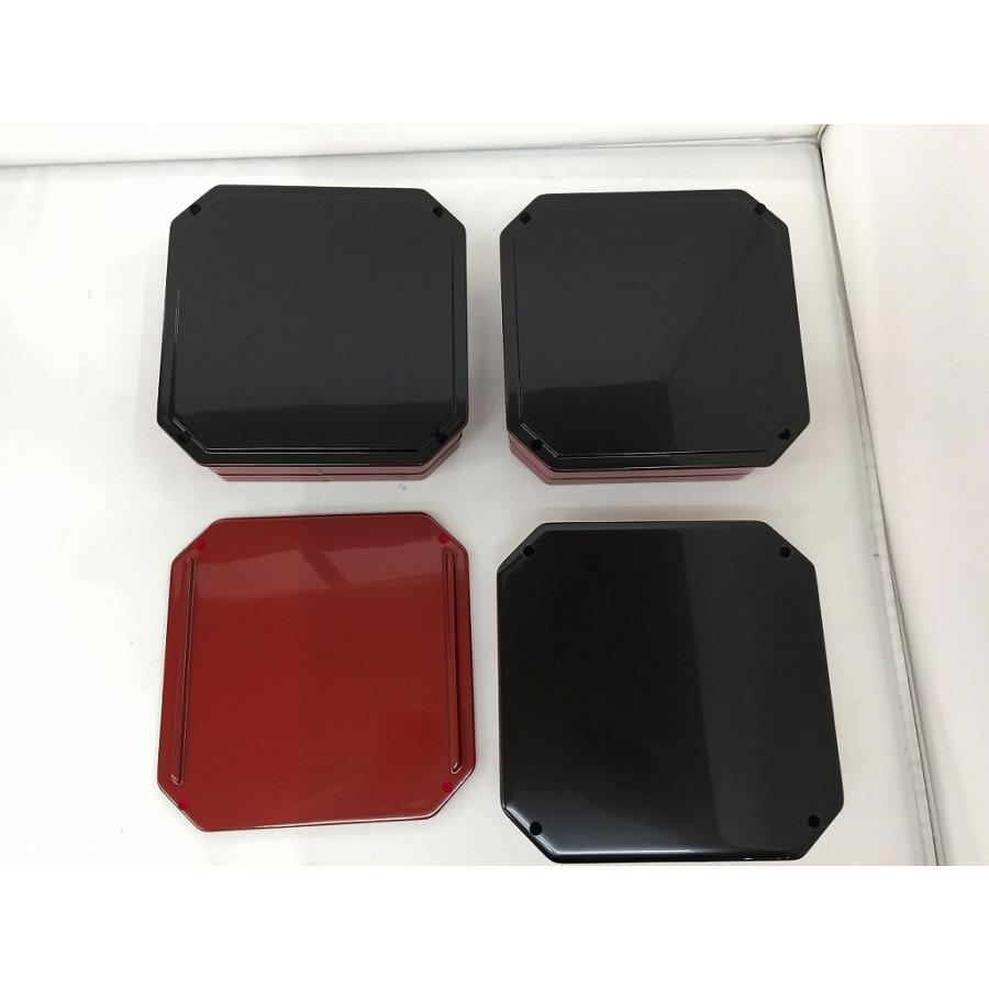 越前塗 三段お重 漆器 赤/黒 : ワットマン Yahoo!ショッピング店