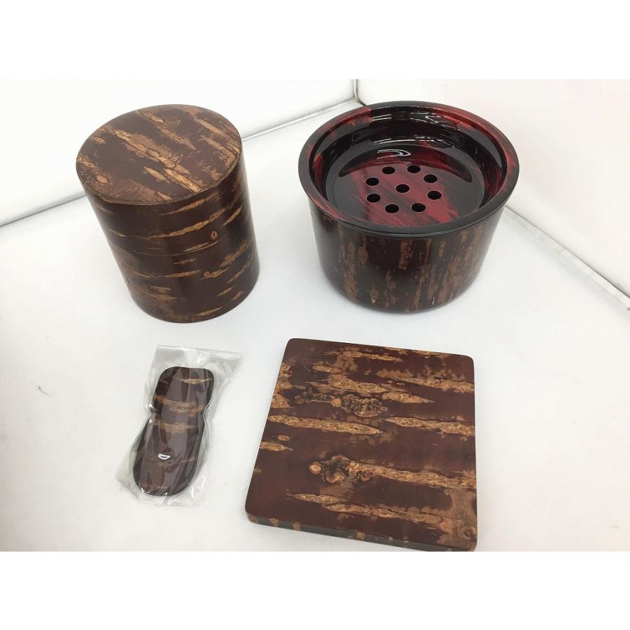 サクラカワザイク 桜皮細工 樺細工 茶器セット : ワットマン Yahoo
