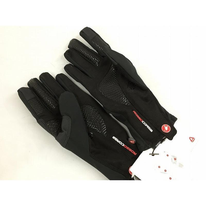 【未使用】 カステリ CASTELLI ROSSO CORSA SPETTACOLO ROS GLOVE サイクルグローブ BLACK Lサイズの画像