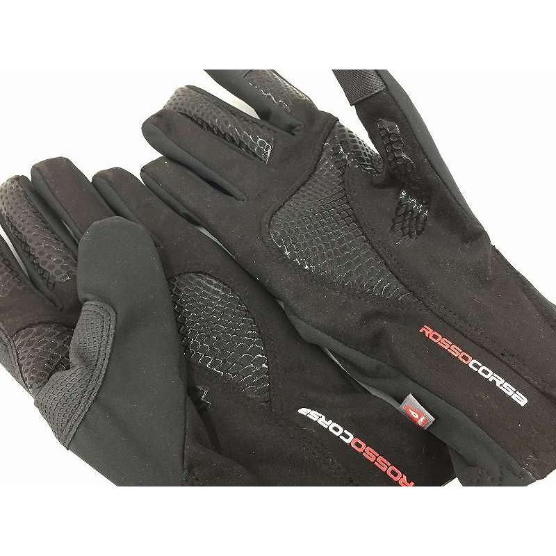 【未使用】 カステリ CASTELLI ROSSO CORSA SPETTACOLO ROS GLOVE サイクルグローブ BLACK Lサイズの画像
