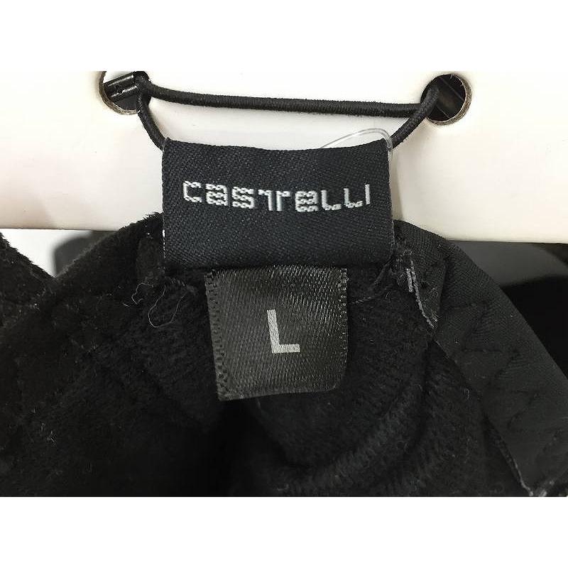 【未使用】 カステリ CASTELLI ROSSO CORSA SPETTACOLO ROS GLOVE サイクルグローブ BLACK Lサイズの画像