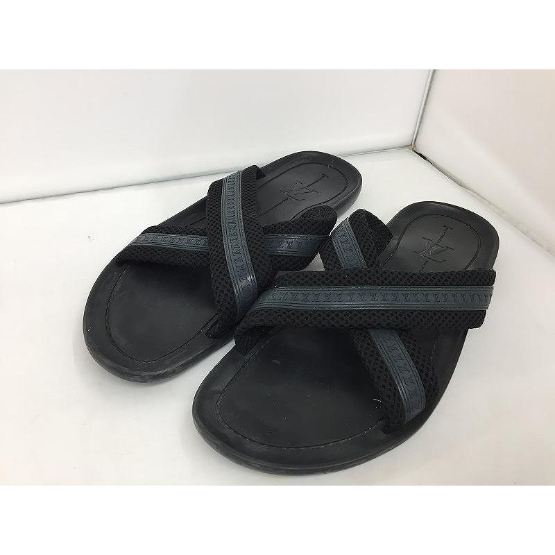 LOUIS VUITTON ルイヴィトン サンダル ブラック ルイヴィトン LOUIS VUITTON サンダル ブラック : ワットマン