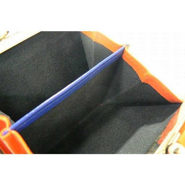 ポールスミス Paul Smith 三つ折り がま口 財布 オレンジ系