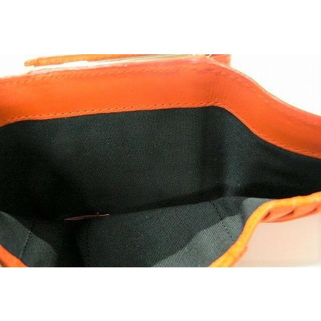 ポールスミス Paul Smith 三つ折り がま口 財布 オレンジ系