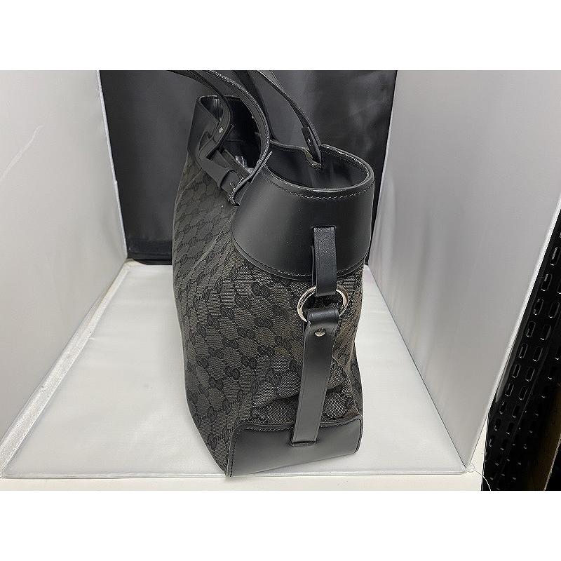 グッチ GUCCI トートバッグ ブラック系・GGキャンバス 106251 グッチ GUCCI トートバッグ ブラック系・GGキャンバス 106251