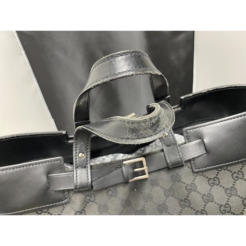 グッチ GUCCI トートバッグ ブラック系・GGキャンバス 106251 グッチ GUCCI トートバッグ ブラック系・GGキャンバス 106251