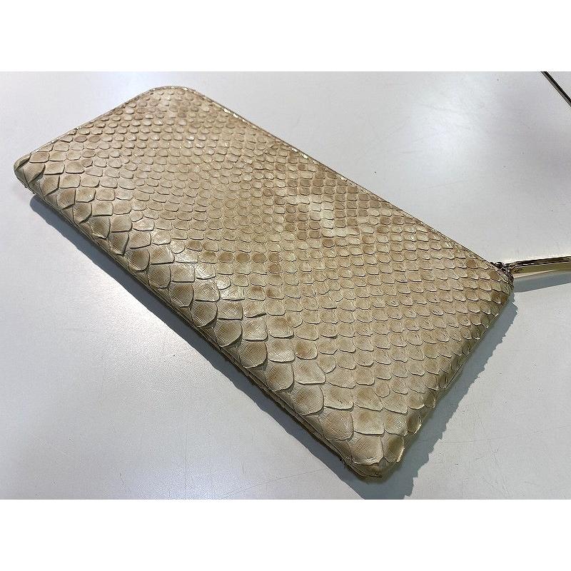 最終値下げ　ATAO  パイソンL字ファスナー財布/ベージュ（オーク） 最終値下げ ATAO パイソンL字ファスナー財布/ベージュ（オーク） 今年