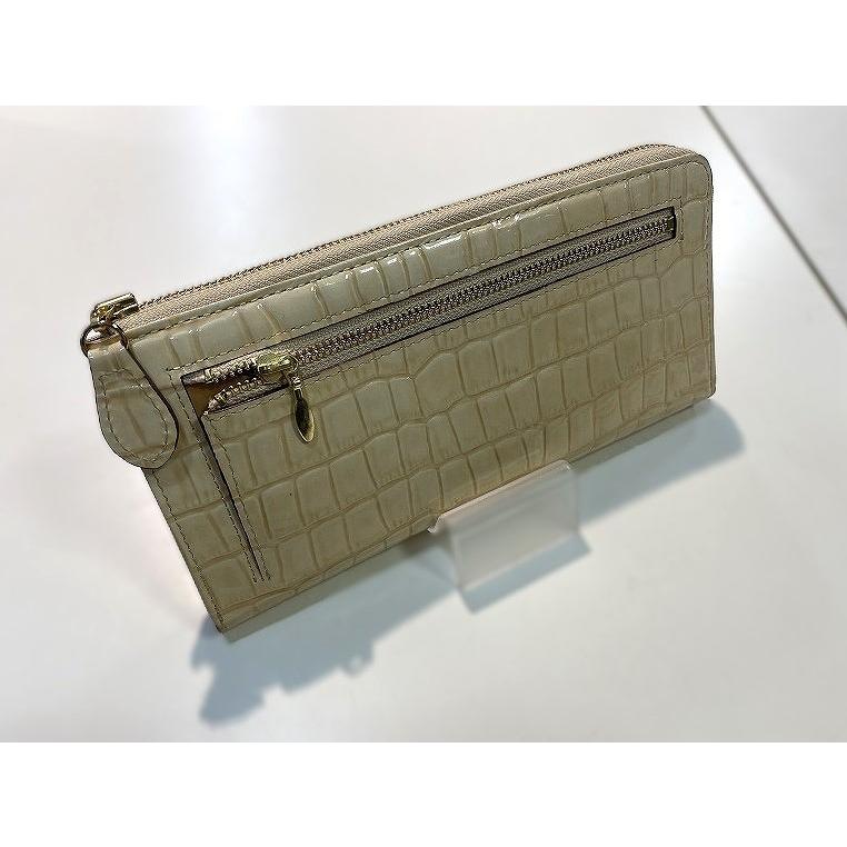トプカピ TOPKAPI L字ファスナー コンパクト 長財布 ベージュ系 