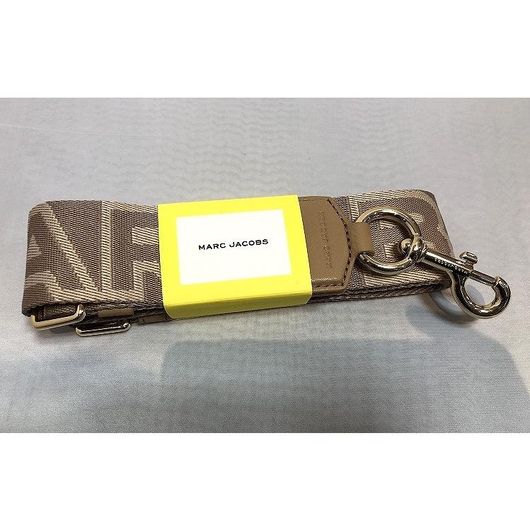 【未使用・タグ付き】マークジェイコブス ロゴ ショルダーストラップ　ベージュ　茶 マークジェイコブス MARC JACOBS ショルダーストラップ ロゴ