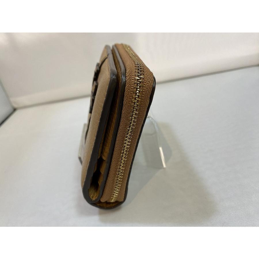 トリーバーチ TORY BURCH 二つ折り財布 MCGRAW ベージュ系