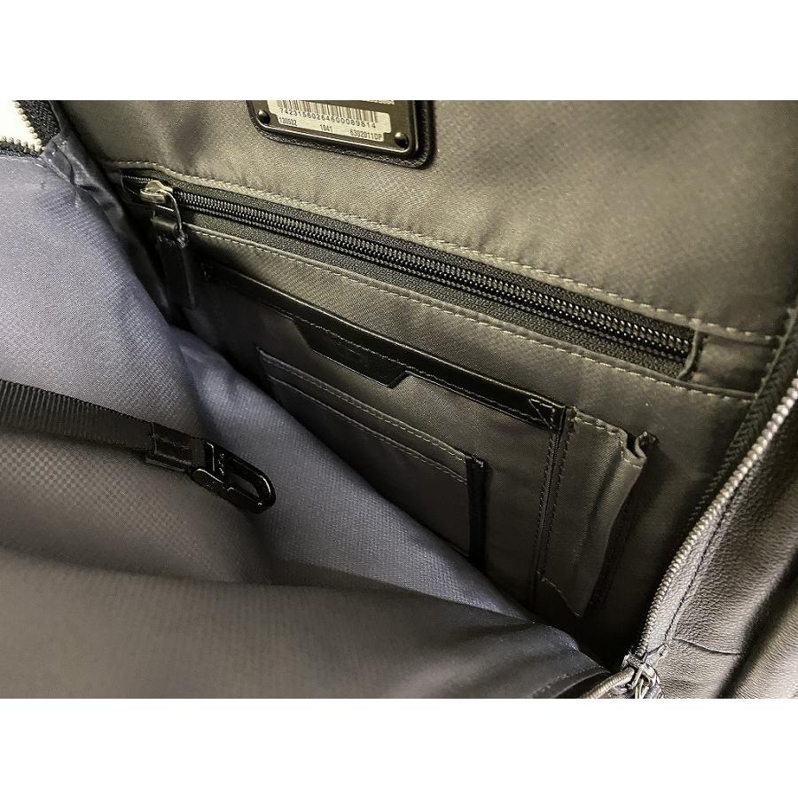 トゥミ TUMI レザーリュック バックパック ブラッドナー A4サイズ収納可 高級ライン ビジネス カジュアル 出張 ブラック系 6302011DP_6