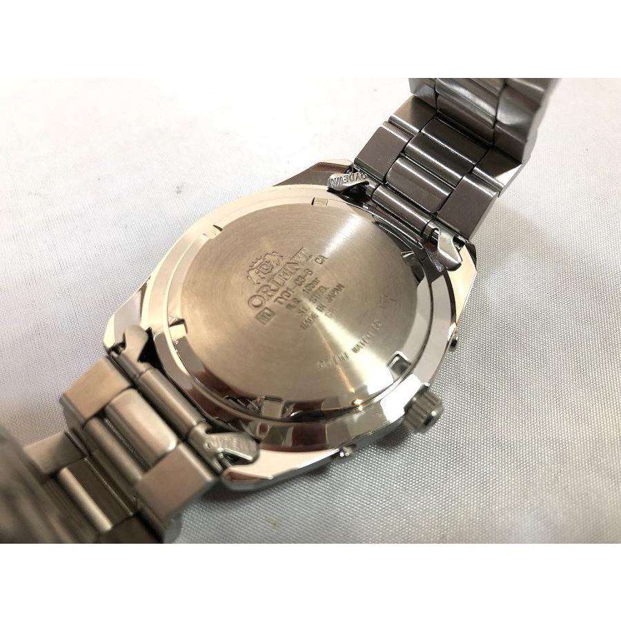 オリエント ORIENT ソーラー クロノグラフ 腕時計 カレンダー シルバー