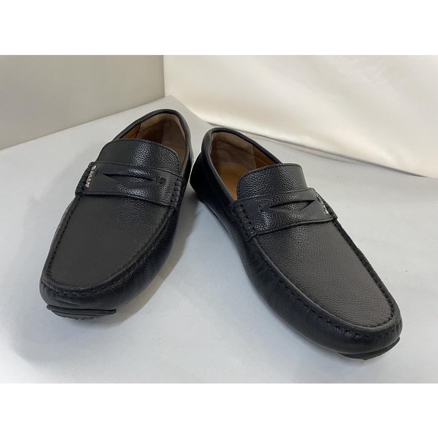 バリー BALLY シボレザー ドライビングシューズ ブラック系