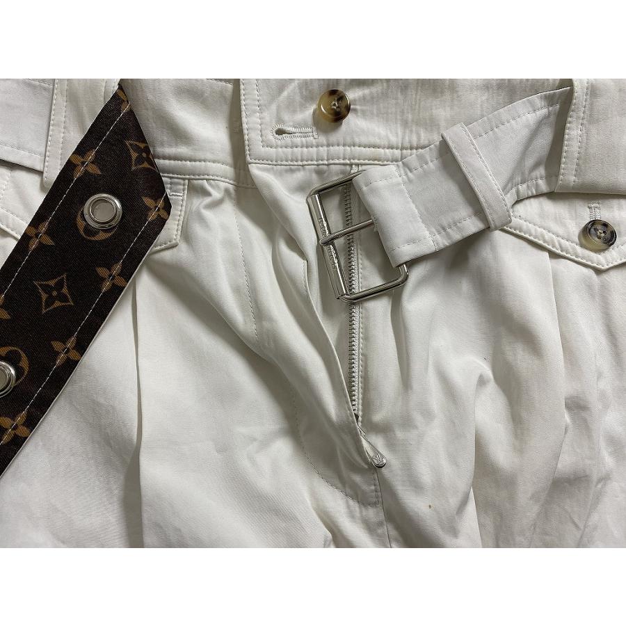 ルイヴィトン LOUIS VUITTON パンツ ボトム ベルト付き レディース チノパン ロングパンツ 38 モノグラム FKPA89ZTG