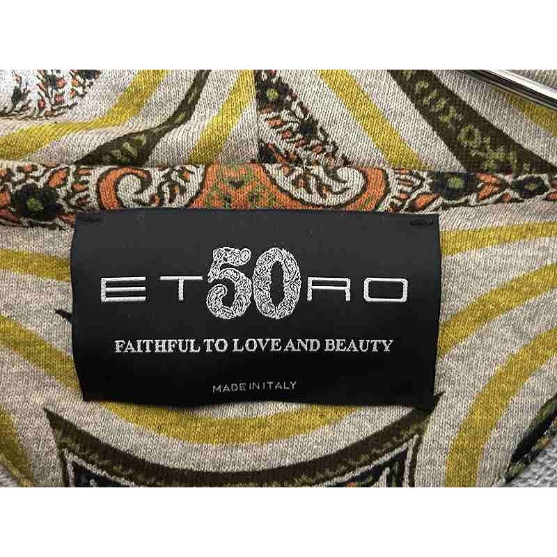 エトロ ETRO 50th 限定デザイン 総柄パーカー 希少 総柄 MSA19