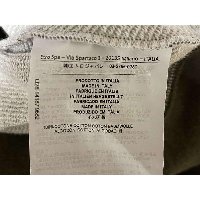 【gitalps】 ETRO エトロ ジップパーカー 転写プリント ETRO ペイズリー ジップアップ パーカー | ブルー | FARFETCH JP