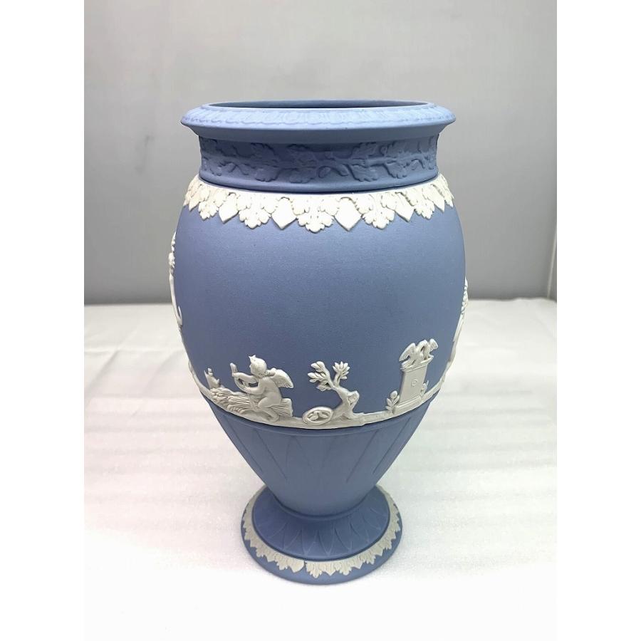『ぽぷこ』　ウエッジウッド　ジャスパー 花瓶（黒）【新品】 ぽぷこ様専用』Wedgwood ウエッジウッド ジャスパー 花瓶（黒