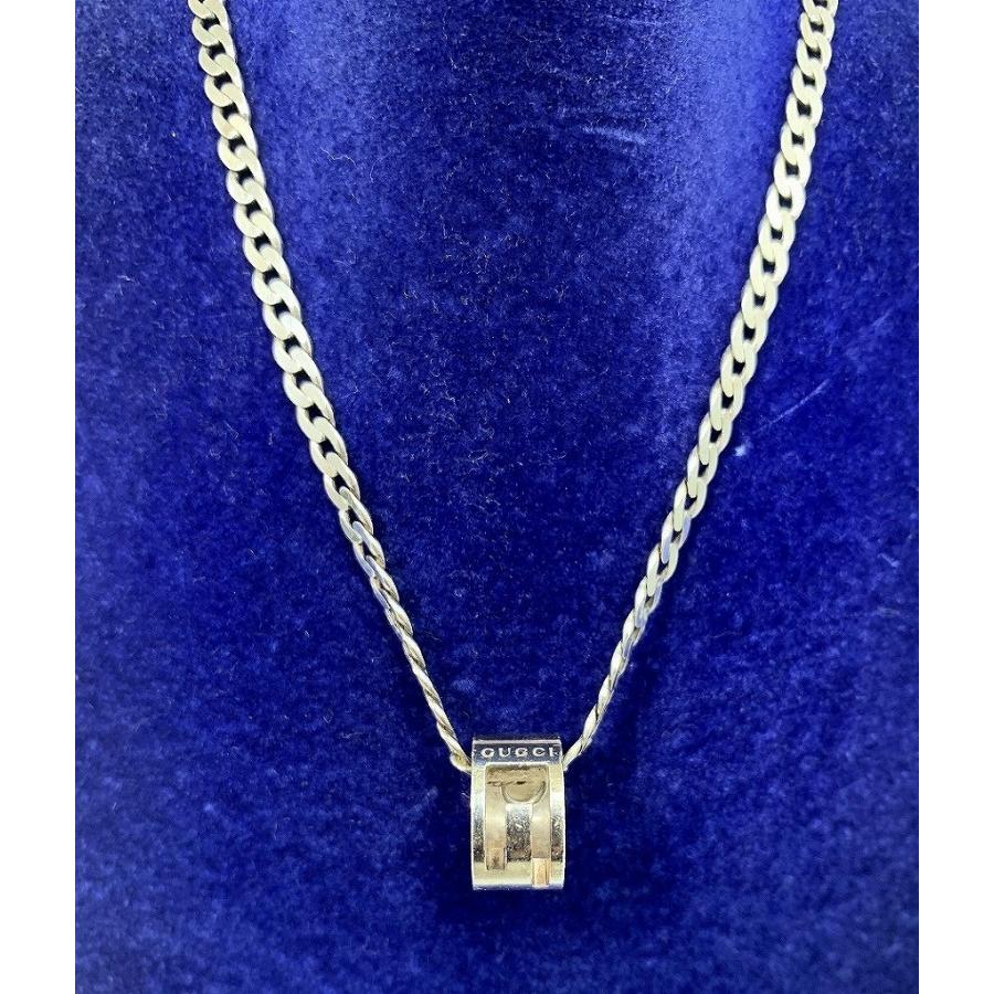 GUCCIネックレス、指輪 グッチ GUCCI Gリングモチーフリングネックレス シルバー925