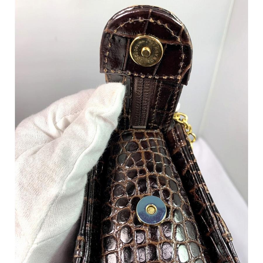 イヴサンローラン Yves Saint Laurent クロコダイル型押し